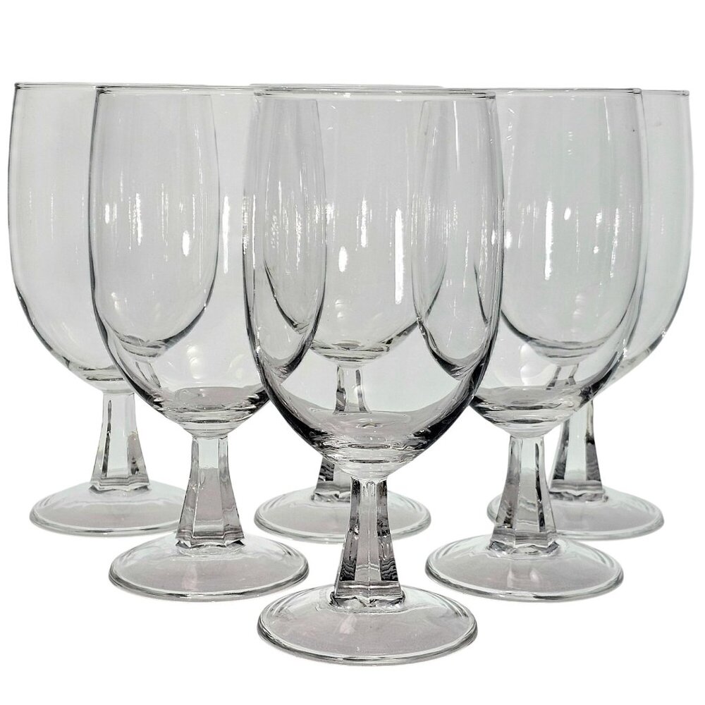 6 Cristal DArques Grand Noblesse Iced Tea Glasses 7" minimalist simplicity clean